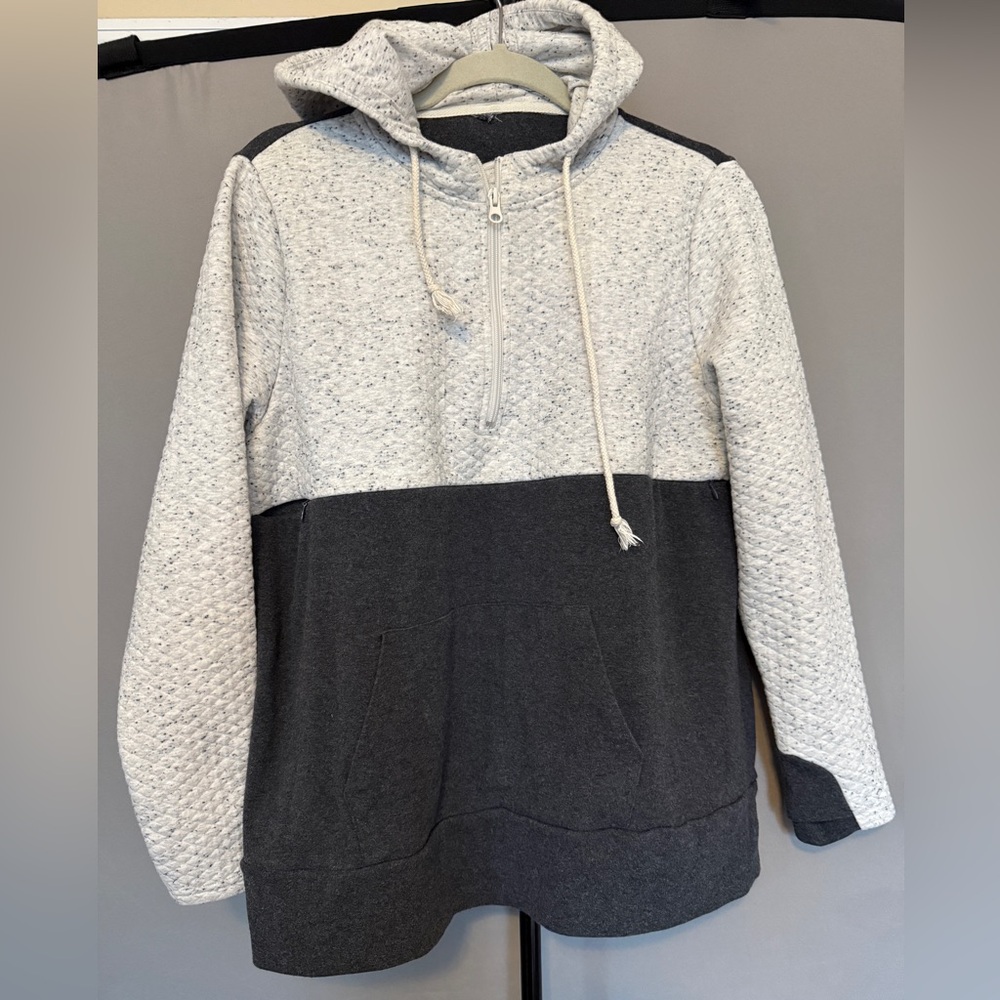 Nursing Queen Color Block Quarter-Zip Hoodie - Size M